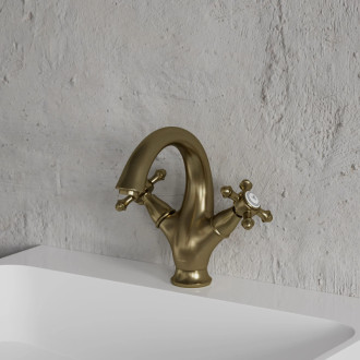 Omnires RETRO umývadlová batéria, kartáčovaný antický bronz RE7210BR