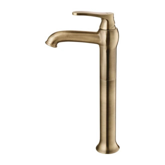 Omnires ART DECO vysoká umývadlová batéria, kartáčovaný antický bronz AD5112BR