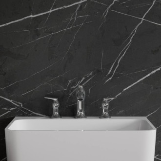 Omnires ART DECO trojotvorová umývadlová batéria, chróm lesk AD5114CR