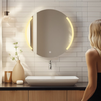 Nimco ZP 16000RVX Okrúhle LED zrkadlo pr. 600 s dvoma dotykovými senzormi