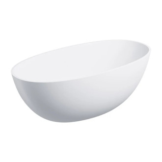 Omnires SHELL M+ voľne stojaca vaňa, 148 x 75 cm, matná biela SHELL148WWBM