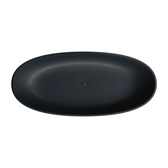 Omnires SHELL M+ voľne stojaca vaňa, 175 x 78 cm, čierna SHELL175WWBLV