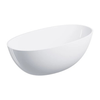 Omnires SHELL M+ voľne stojaca vaňa, 148 x 75 cm, lesklá biela SHELL148WWBP