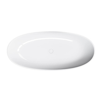 Omnires SHELL M+ voľne stojaca vaňa, 175 x 78 cm, lesklá biela SHELL175WWBP