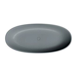 Omnires SHELL M+ voľne stojaca vaňa, 175 x 78 cm, popolová šedá SHELL175WWAG