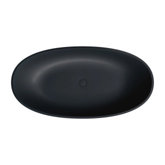 Omnires SHELL M+ voľne stojaca vaňa, 148 x 75 cm, čierna SHELL148WWBLV