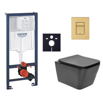 Závesný wc set do ľahkých stien / predstenová montáž Swiss Aqua Technologies Infinitio SIKOGRSIN12BSCGN0