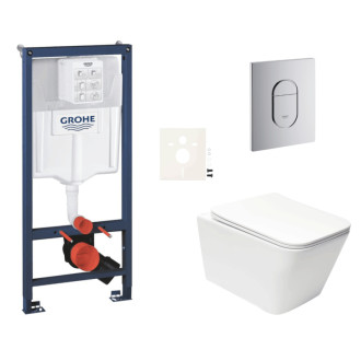 Závesný wc set do ľahkých stien / predstenová montáž Swiss Aqua Technologies Infinitio SIKOGRSIN12A