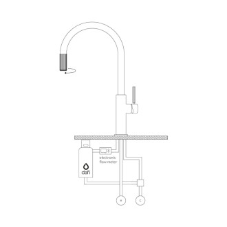 Omnires SWITCH drezová batéria s filtračným systémom, antická bronz SW9057-FD1BR