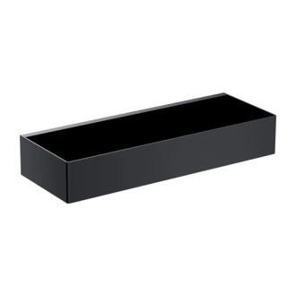 Omnires UNI sprchová polička, 30 x 5 x 11 cm, matná čierna UN10335BL