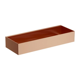 Omnires UNI sprchová polička, 30 x 5 x 11 cm, kartáčovaná meď UN10335CPB