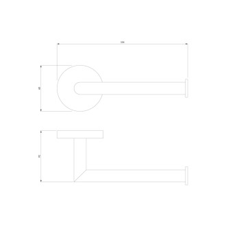 Omnires MODERN PROJECT držiak na toaletný papier, matná biela MP60510WM