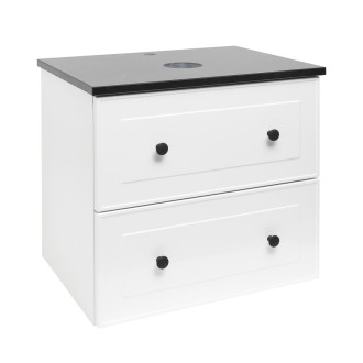 Kúpeľňová skrinka s krycou doskou Naturel Forli 60x45x46 cm biela lesk FORLI60BIZ