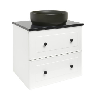 Kúpeľňová skrinka s krycou doskou Naturel Forli 60x45x46 cm biela lesk FORLI60BIZ