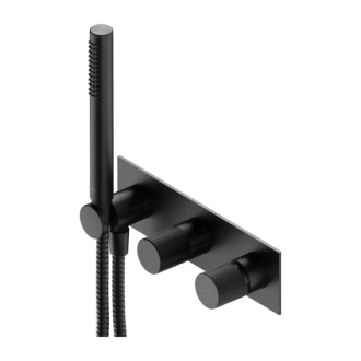 Omnires CONTOUR podomietková sprchová batéria so sprchou, kartáčovaný antracit CT8035-1AT