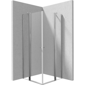 Deante KERRIA PLUS sprchová kabína 80x80 cm KTSU042P + KTSU042P, chróm KKN0U08U08