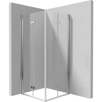 Deante KERRIA PLUS sprchová kabína 80x80 cm KTSX042P + KTSX042P, chróm KKN0X08X08