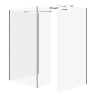 Cersanit Mille SET B806 Walk-In pevný chróm číre sklo S601-193