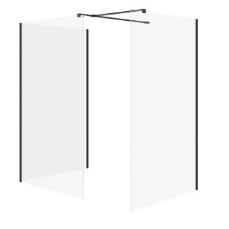 Cersanit Mille SET B811 Walk-In čierny číre sklo S601-198
