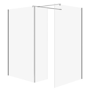 Cersanit Mille SET B804 Walk-In chróm číre sklo S601-191