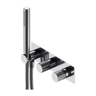 Omnires CONTOUR podomietková vaňovo-sprchová batéria s ručnou sprchou, chróm lesk CT8035-1CR