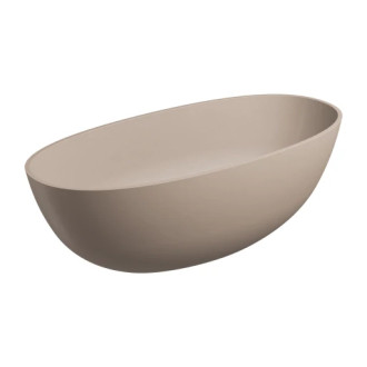 Omnires Shell M+ voľne stojaca vaňa, 160 × 75 cm piesková béžová matná SHELLWWDB