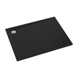 Omnires STONE sprchová vanička s kamennou štruktúrou, 80 x 120 cm, čierny mat STONE80-120BL