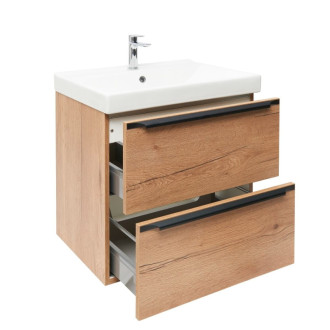 Kúpeľňová skrinka s umývadlom Naturel Nobia 60x60x46 cm dub Sierra mat NOBIA60ZDSVER
