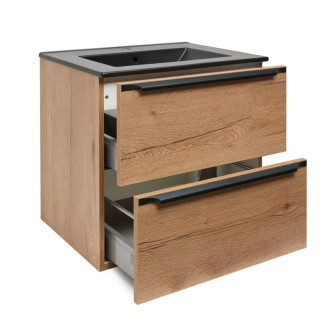 Kúpeľňová skrinka s umývadlom Naturel Nobia 60x60x46 cm dub sierra mat NOBIA60ZDSC