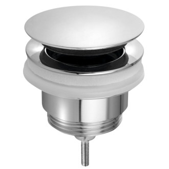 Umývadlová výpusť 5/4“, click-clack, veľká zátka, 10-45mm, chróm 7532.310.5 56378