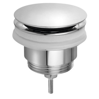 Umývadlová výpusť 5/4“, click-clack, veľká zátka, 10-45mm, chróm 7532.310.5 56378
