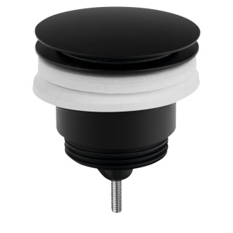 Umývadlová výpusť 5/4“, click-clack, veľká zátka, 10-45mm, čierna mat 7532.310.5X 58942