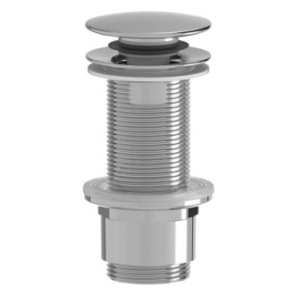 Umývadlová výpusť 5/4“, click-clack, veľká zátka, 10-80mm, ABS/chróm CV1132 59348