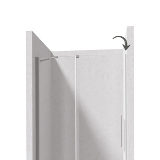 Deante MAGNETIC profil pre PRIZMA Walk-In, kartáčovaná oceľ KTJ_F00X