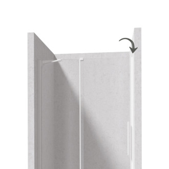 Deante MAGNETIC profil pre PRIZMA Walk-In, biela KTJ_A00X