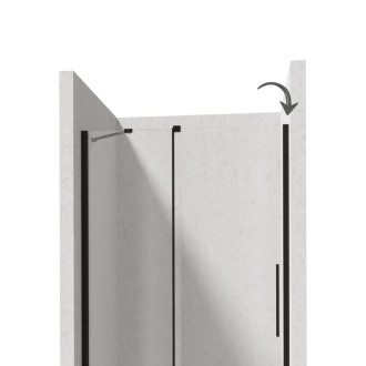 Deante MAGNETIC profil pre PRIZMA Walk-In, čierna KTJ_N00X