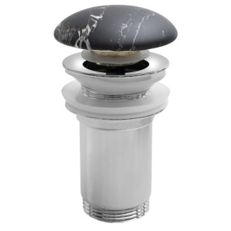 Umývadlová výpusť 5/4“, click-clack, keramická zátka, carnico mramor AR900CM 58595