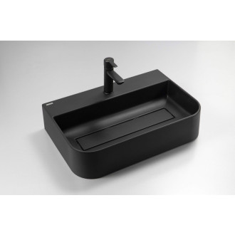 Deante ARNIKA umývadlo s krytom, granit, nero, 505x405 mm CQA_NU5S