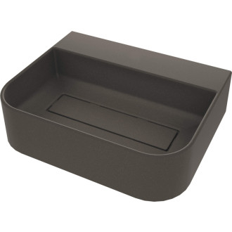 Deante ARNIKA umývadlo s krytom, granit, antracitová metalíza, 505x405 mm CQA_TU5S