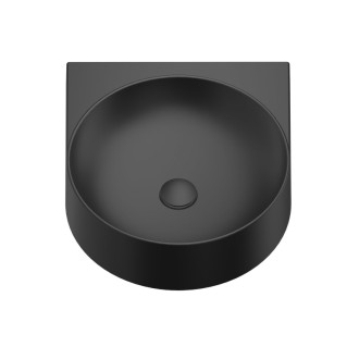 Umývadlo Ravak Yard 40,5x50 cm čierna mat bez otvoru pre batériu, bez prepadu XJX0D040000