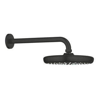 Hlavová sprcha Grohe Tempesta vrátane sprchového ramena matná čierna 1022182430