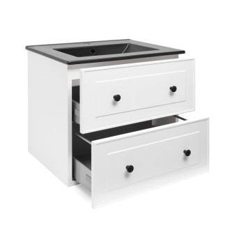 Kúpeľňová skrinka s umývadlom Naturel Forli 60x53x46 cm biela lesk FORLI60BIUC