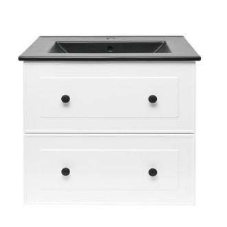 Kúpeľňová skrinka s umývadlom Naturel Forli 60x53x46 cm biela lesk FORLI60BIUC