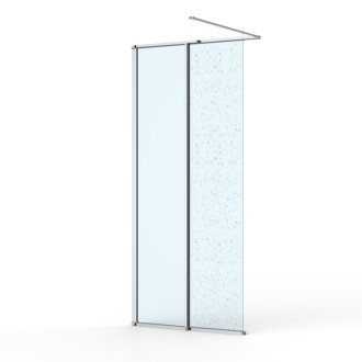 Sprchová zástena SAT Walk-In so stieracou lištou 120 cm SATWISL120