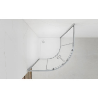 Sprchovací kút štvrťkruh 80x80 cm SAT TEX SATBKTEXS80