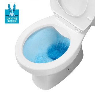 Mereo WC kombi, RIMLESS + spodný odpad s armatúrou VSD98