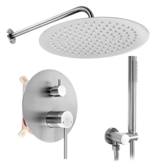 REA Podomietková sprchová sada Foss Clif Nickel Brush + BOX REA-P5969