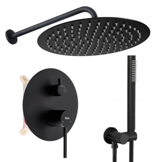 REA Podomietková sprchová sada Foss Clif Black + BOX REA-P5968