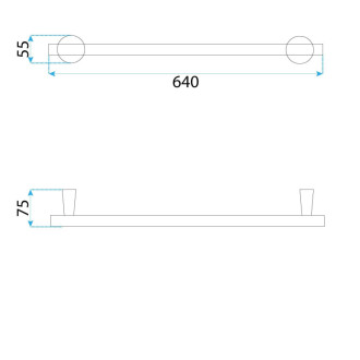 Kúpeľňový vešiak 16101 Aristo Brush Gold