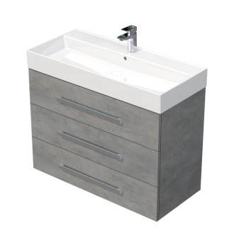 CUBE WAY skr. s um. SAT 100cm, betón CUBE461003BESAT